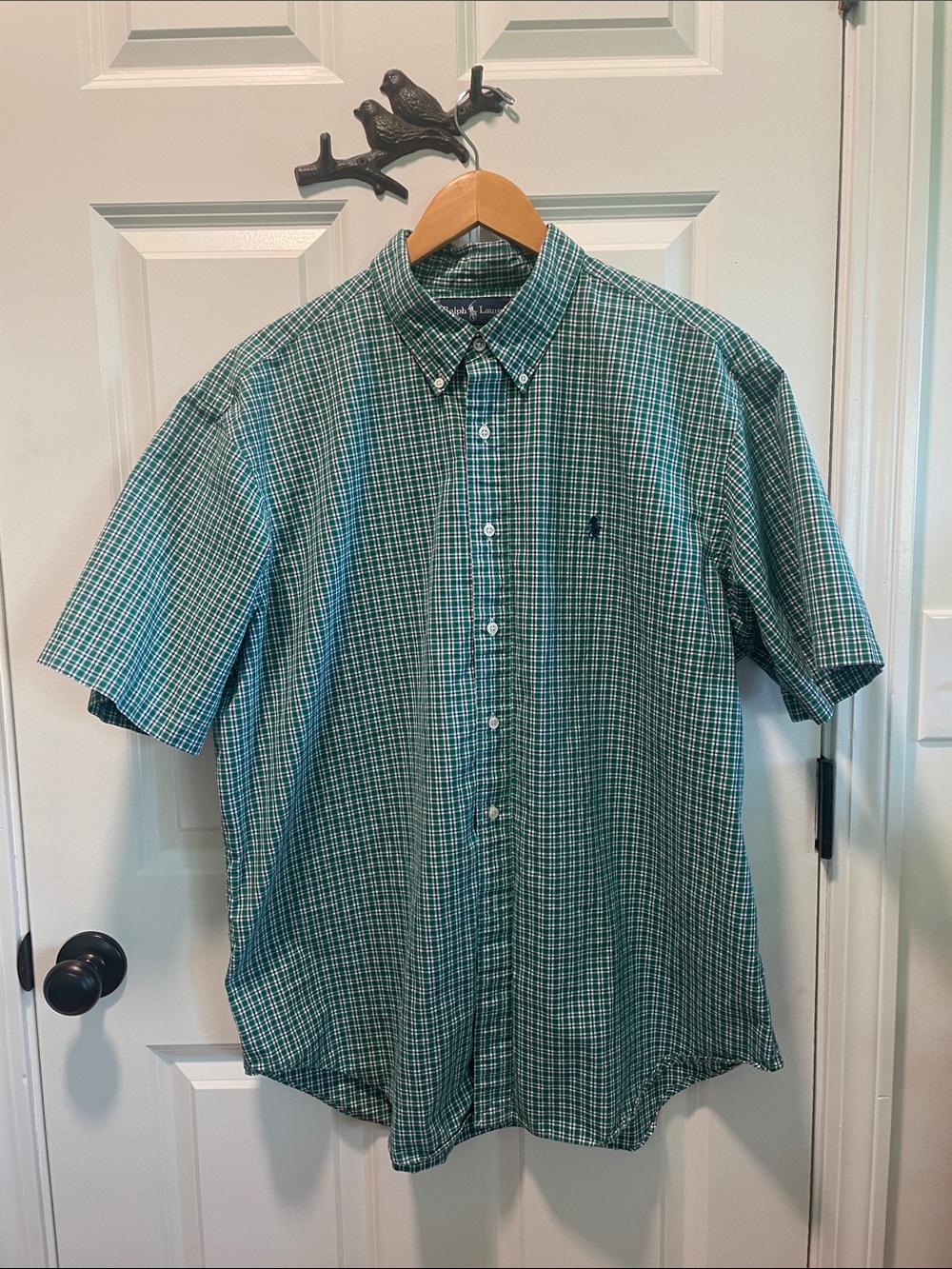 Polo by Ralph Lauren Green Plaid Short-Sleeve Button-Down Shirt